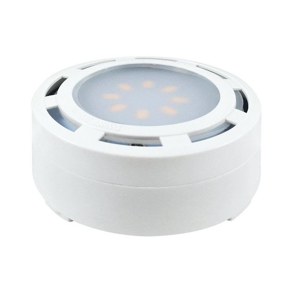 Amertac Amertac 3839248 Plug-In LED Under Cabinet Light Puck; White 3839248